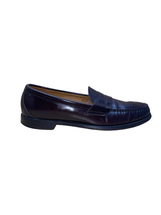 Sebago Men’s Burgundy Leather Handsewn Loafers Slip-On Dress Shoes Size 12 C main image 9